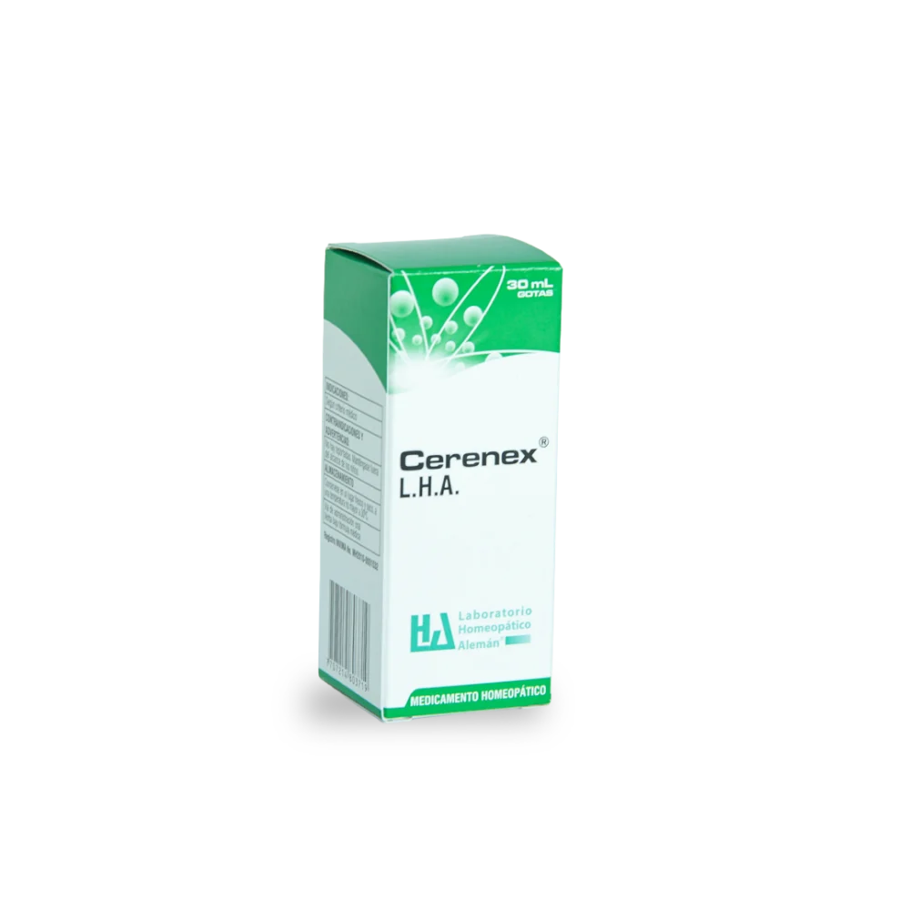 Cerenex LHA es un medicamento homeopático que apoya el manejo del estrés y la ansiedad leve, favoreciendo el equilibrio emocional y el descanso.