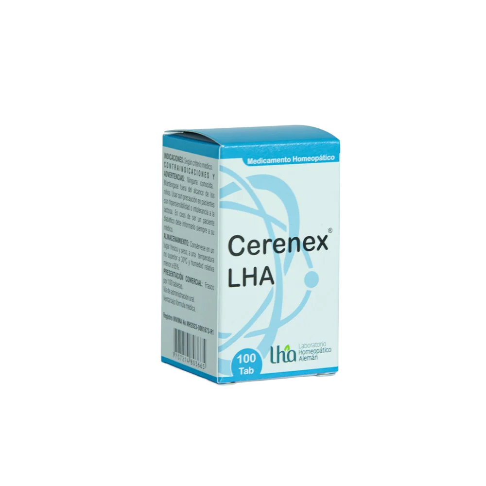 Cerenex LHA es un medicamento homeopático que apoya el manejo del estrés y la ansiedad leve, favoreciendo el equilibrio emocional y el descanso.