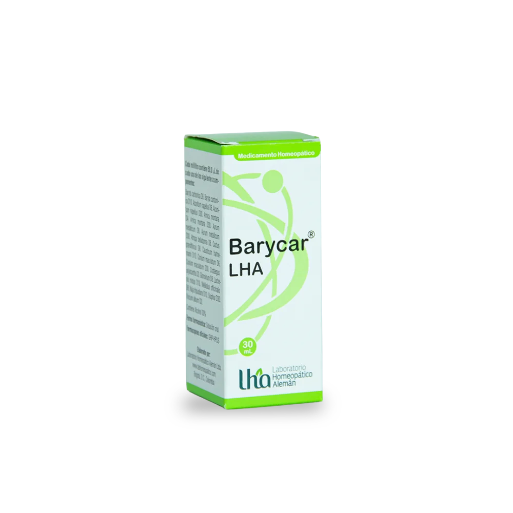 Barycar LHA es un medicamento homeopático que apoya el fortalecimiento del sistema cardiovascular y contribuye al bienestar circulatorio.